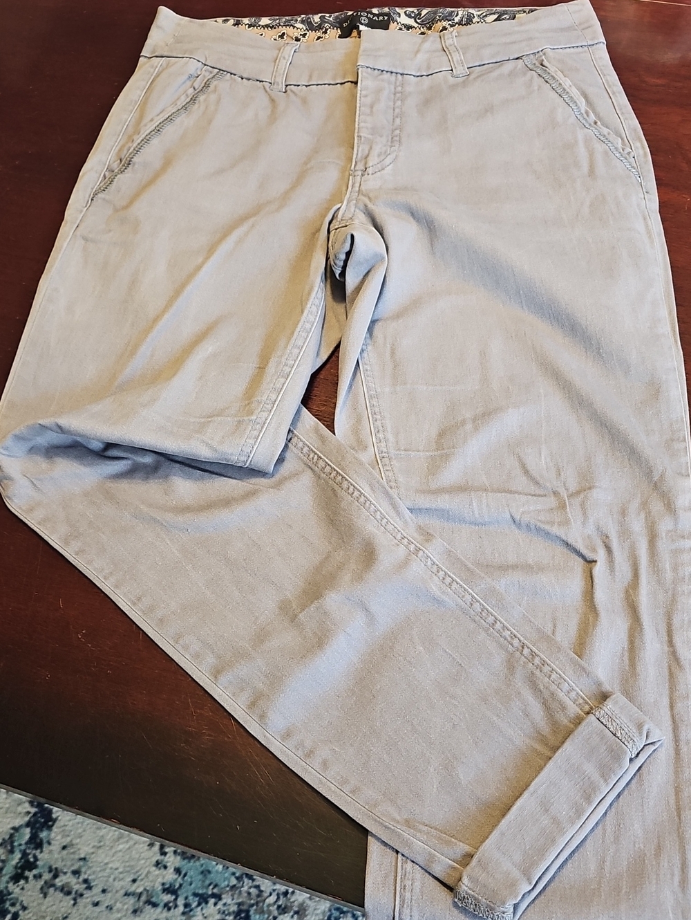Casual Chino Pants in Light Gray